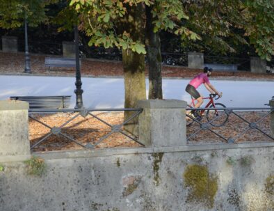 Riding on the Lucca Walls